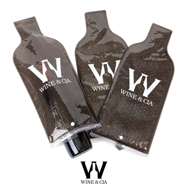 Kit 24 Wine Skins Fume Para Transporte de Garrafas de Vinho Em Segurança