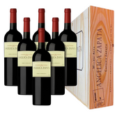 Kit 6 Vinhos Angélica Zapata Malbec Alta Caixa de Madeira