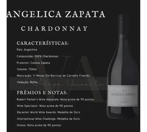 Vinho Argentino Angelica Zapata Chardonnay Alta 750ml
