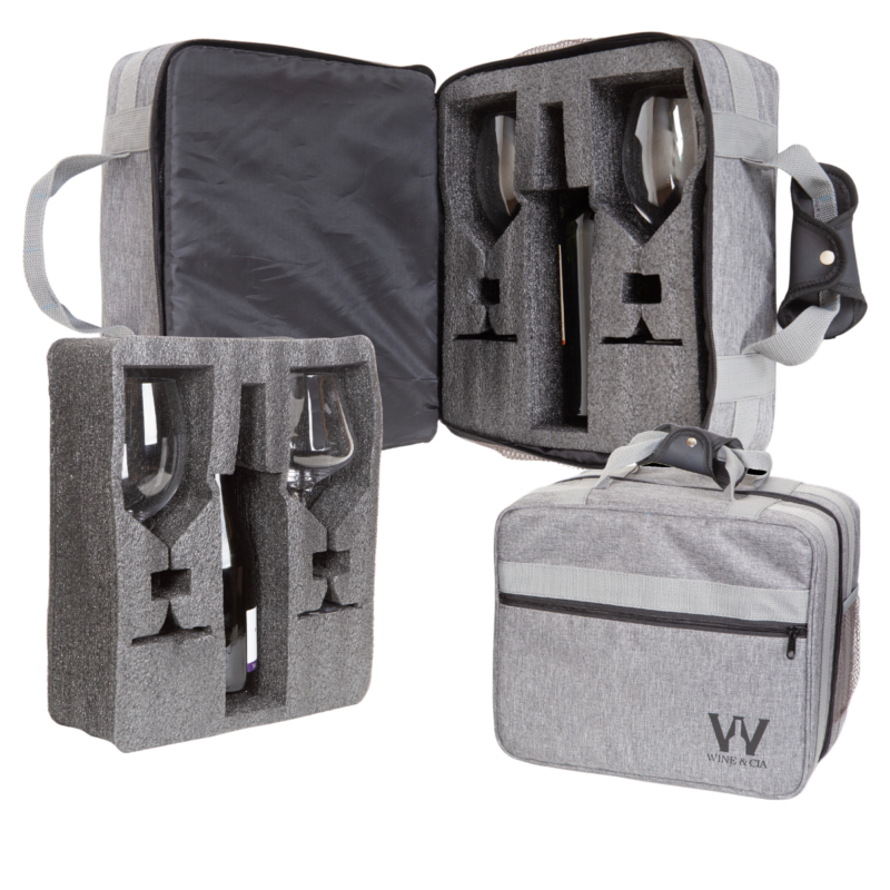 Mala EZ Trip – Bolsa Pequena Com Espuma Protetora De Garrafas e Taças