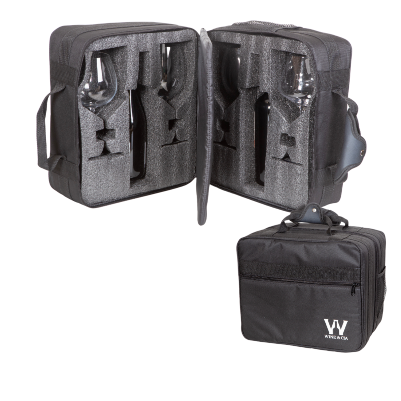 Mala EZ Trip – Bolsa Pequena Com Espuma Protetora De Garrafas e Taças