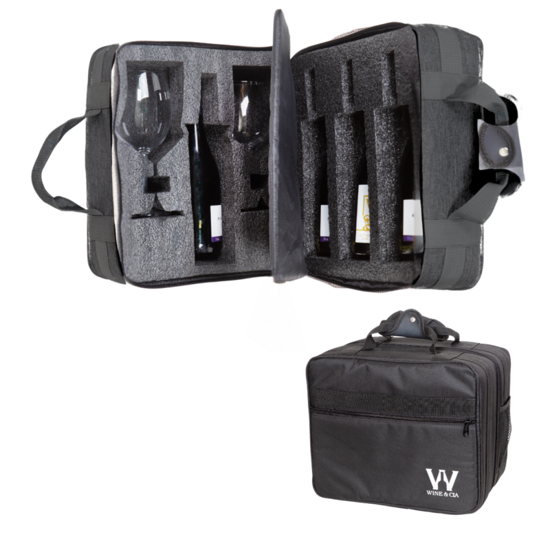 Mala EZ Trip – Bolsa Pequena Com Espuma Protetora De Garrafas e Taças