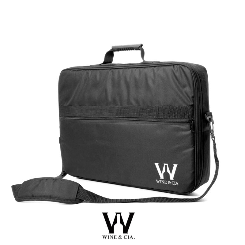 Espuma protetora de vinhos com bolsa tiracolo mala de transporte – 6 garrafas